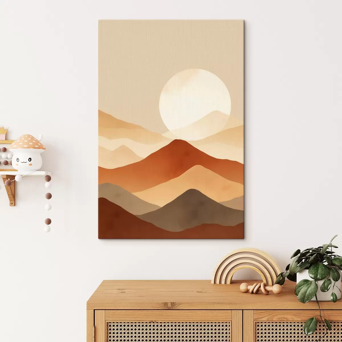 murales de pared Enorme luna contra un fondo s46083