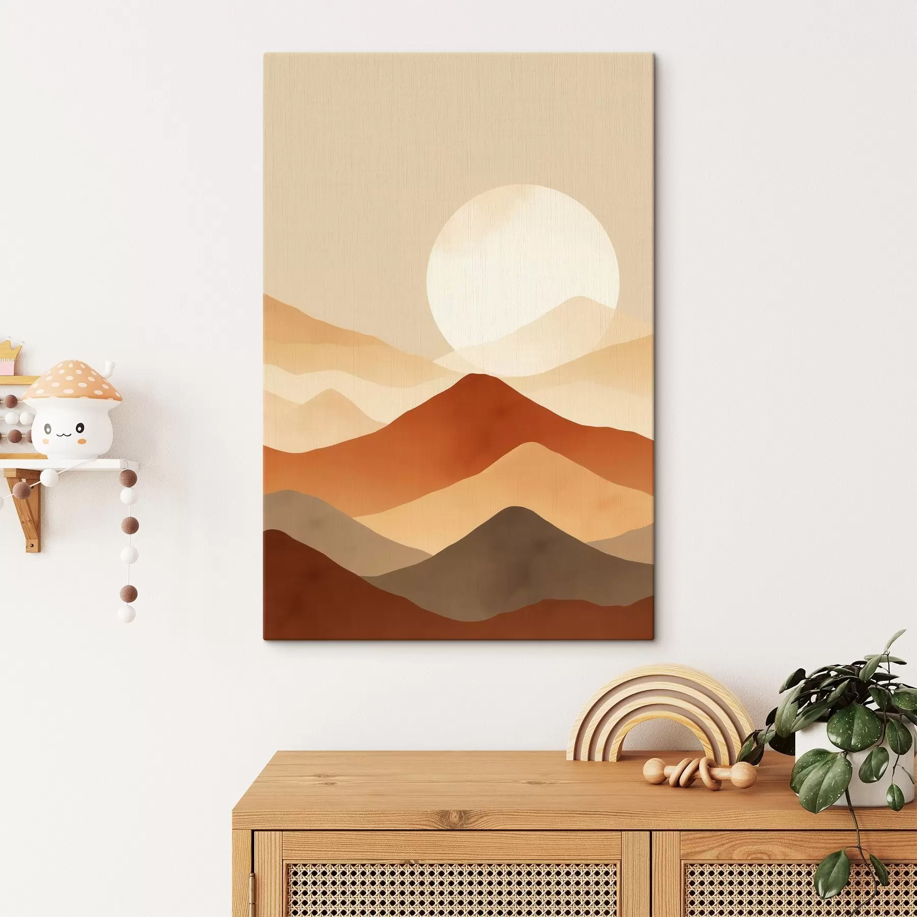 murales de pared Enorme luna contra un fondo s46083