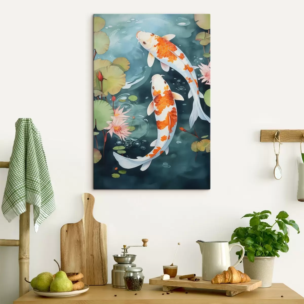 murales de pared Peces en un estanque s46087