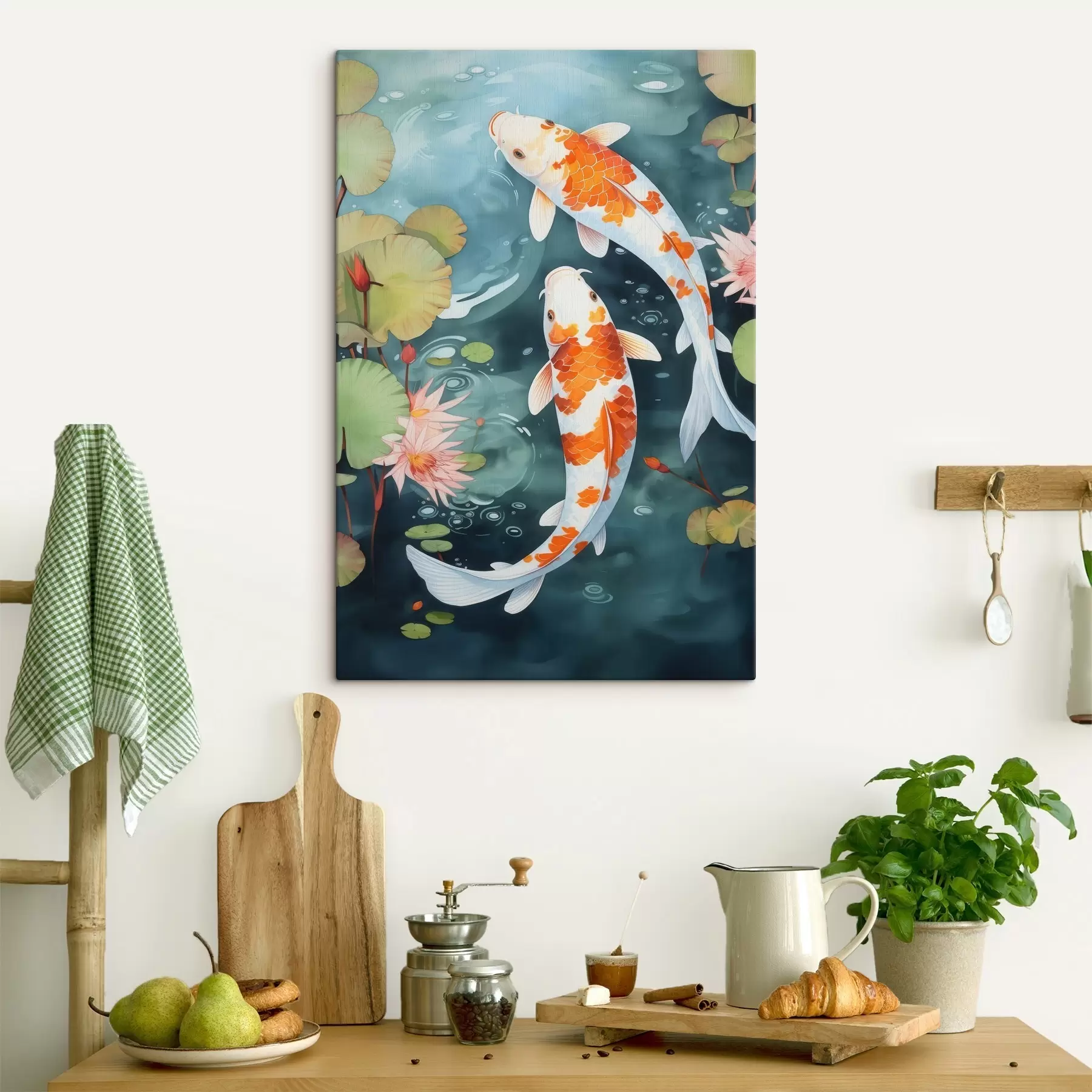 murales de pared Peces en un estanque s46087
