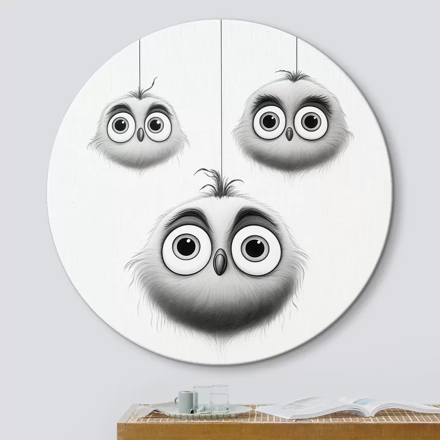murales de pared Tres pájaros adorables r46072