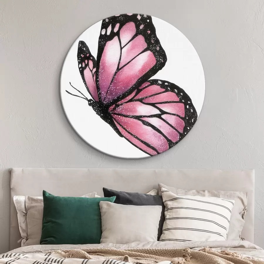 murales de pared Mariposa lujosa, imitación acuarela r46074