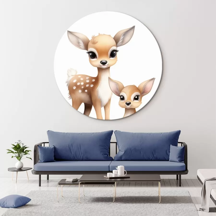 murales de pared Dos cervatillos r46080