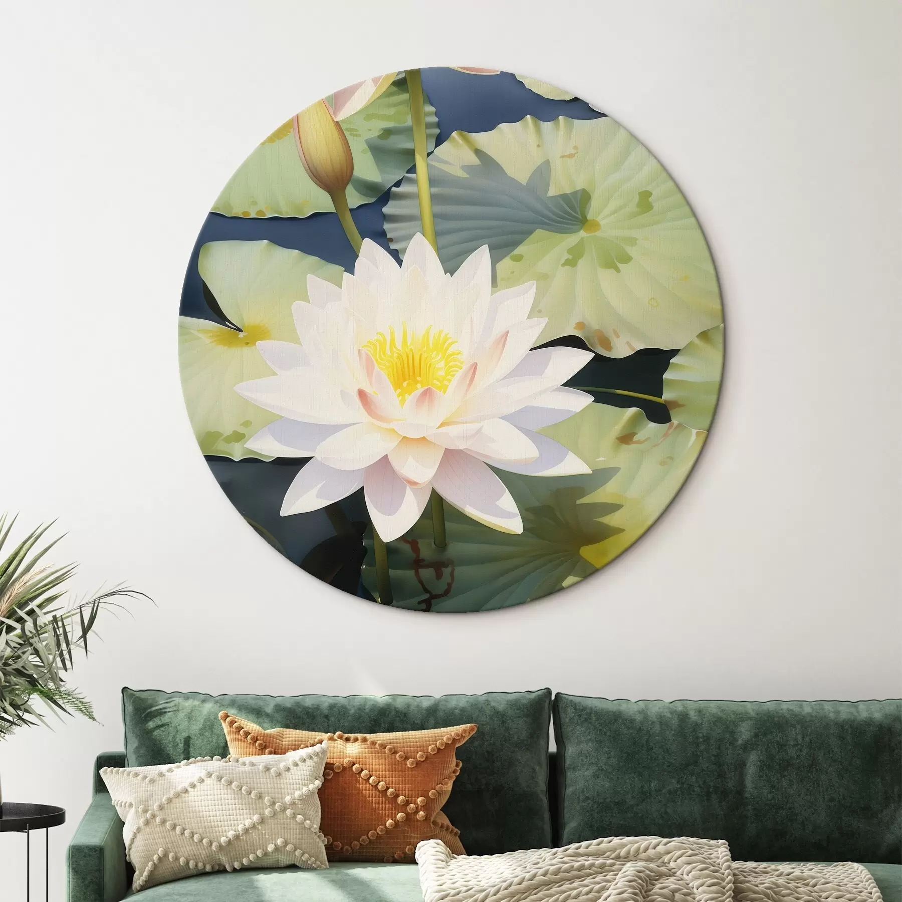 murales de pared Lujosas flores de loto r46089