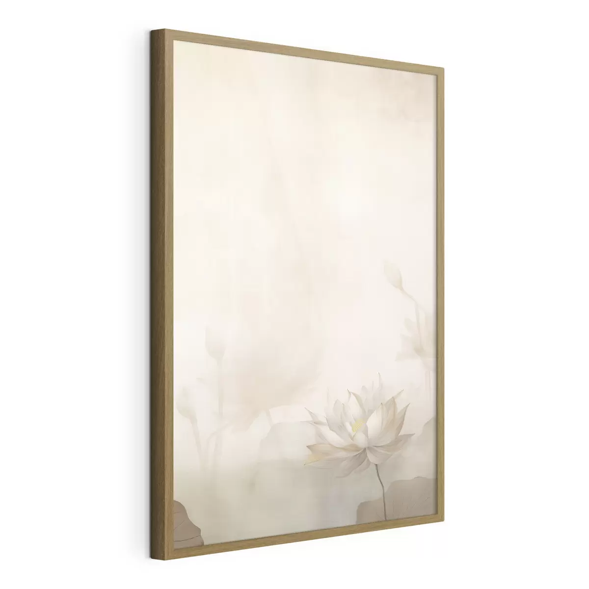 Poster Flor de loto sobre fondo claro f46070