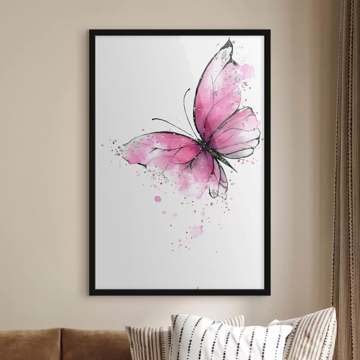 Poster Mariposa rosa f46076