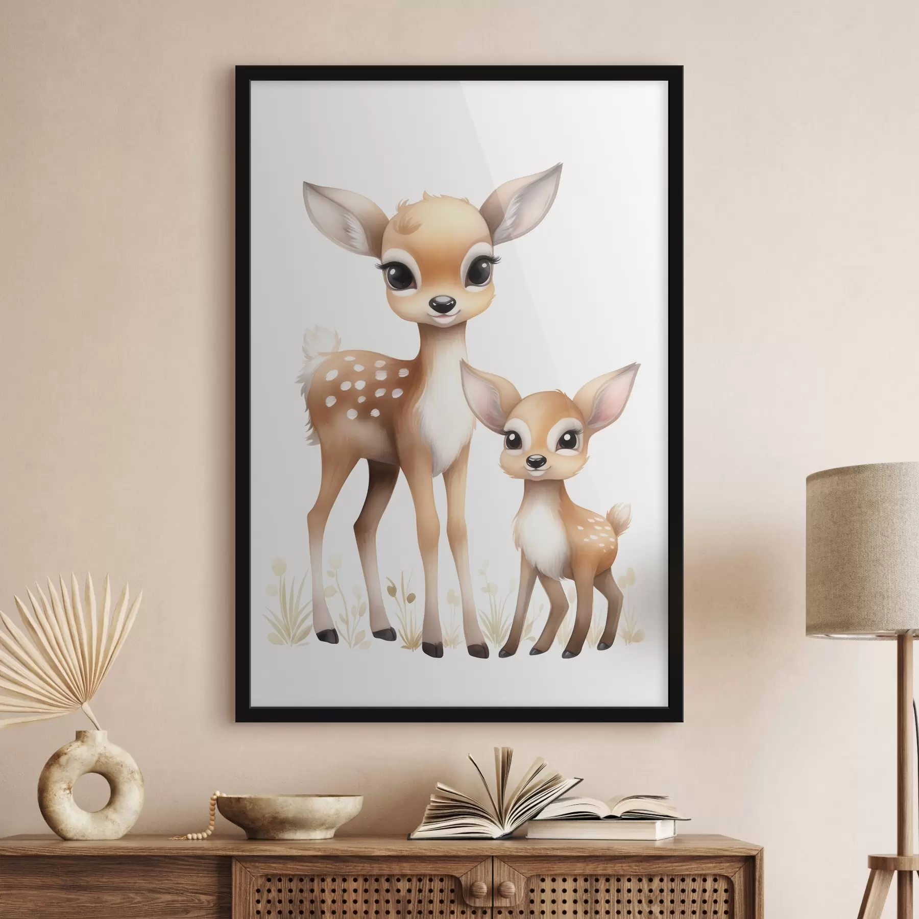 murales de pared Dos cervatillos f46080
