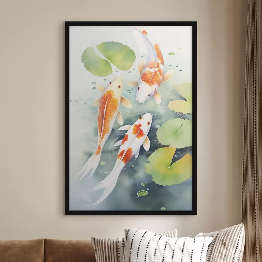 murales de pared Tres peces f46085