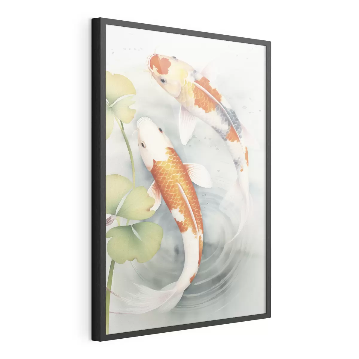 Poster Dos hermosos peces en un estanque f46086