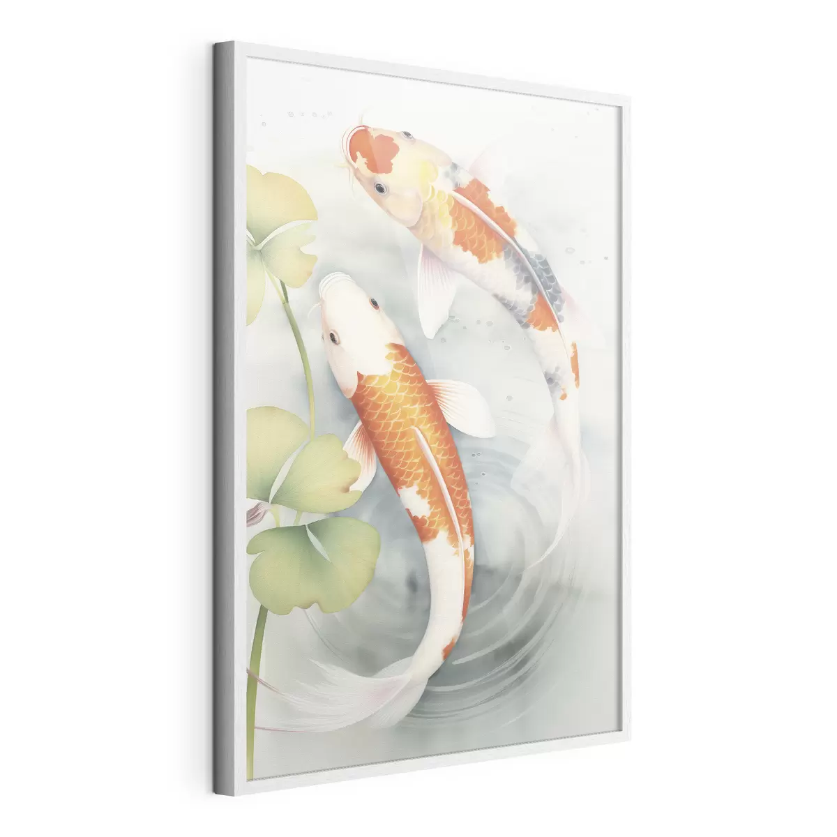 Poster Dos hermosos peces en un estanque f46086