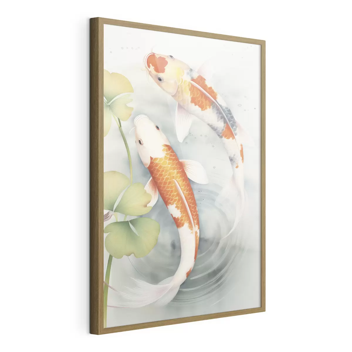 Poster Dos hermosos peces en un estanque f46086
