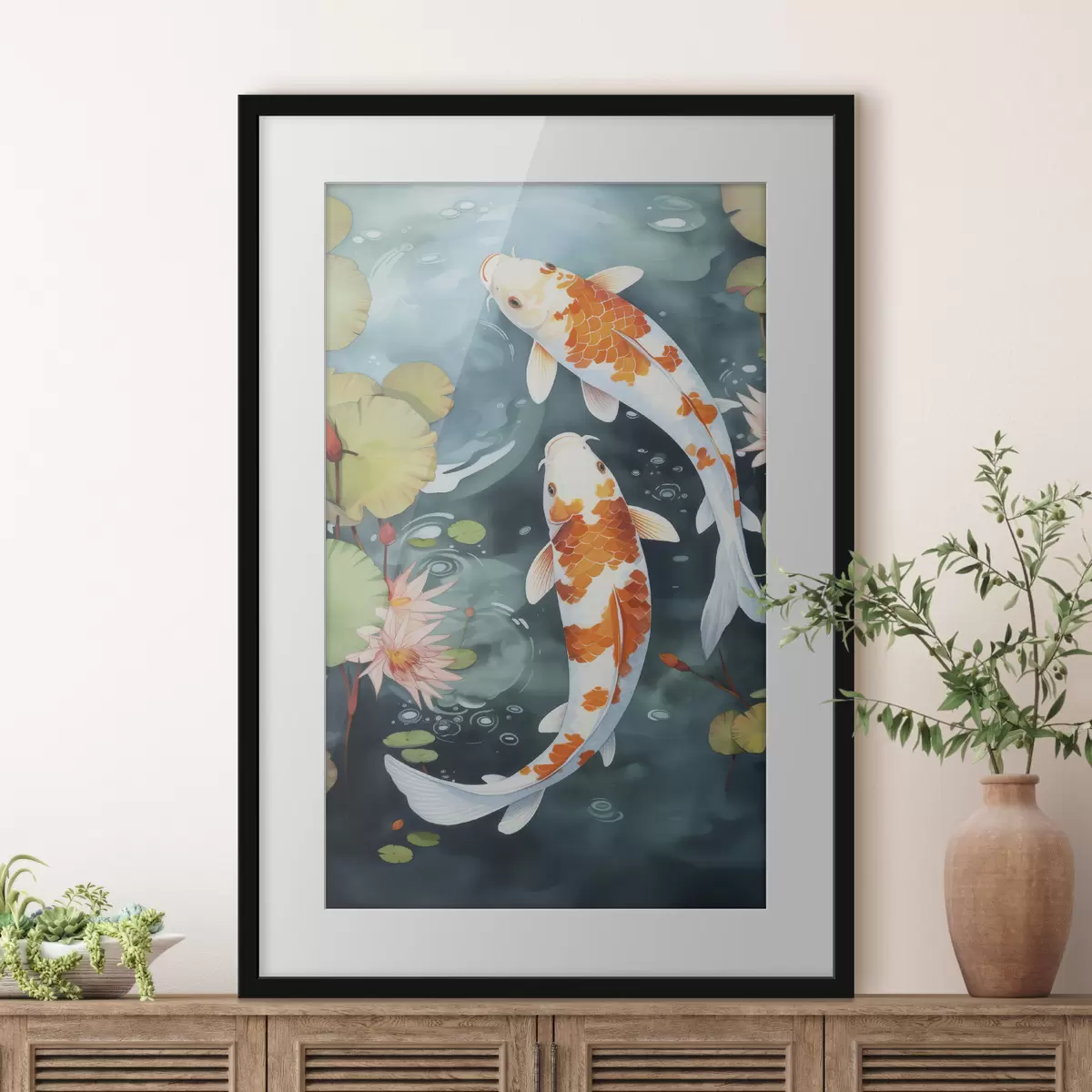 Poster Peces en un estanque f46087