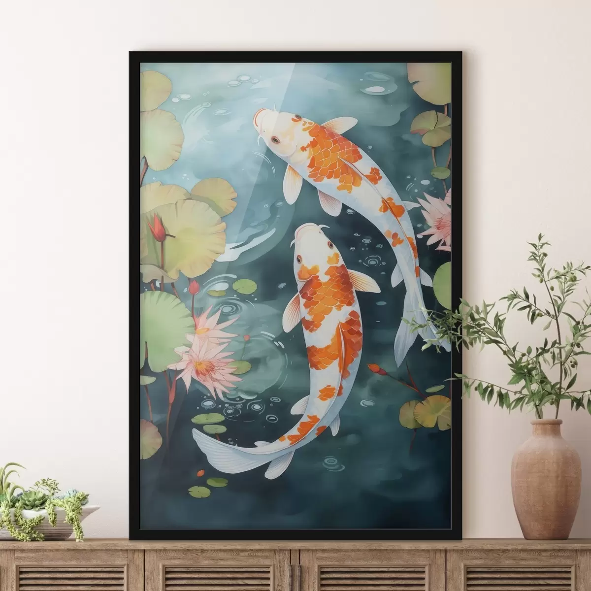 Poster Peces en un estanque f46087