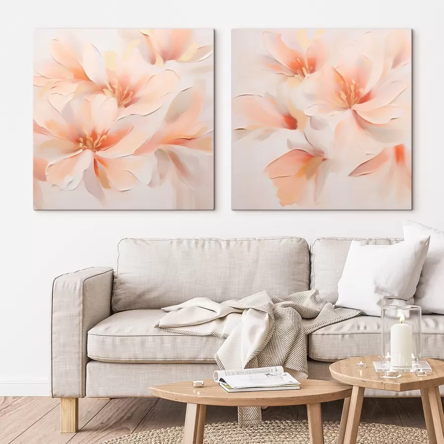 murales de pared Flores abstractas delicadas m00789