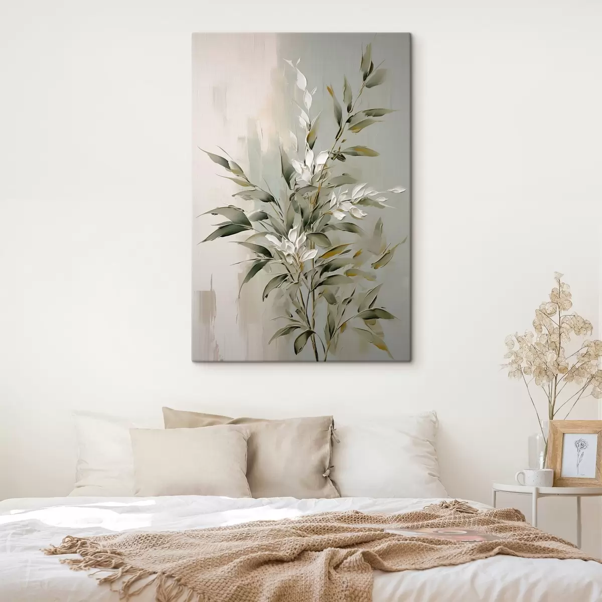 murales de pared Rama abstracta con hojas s46135