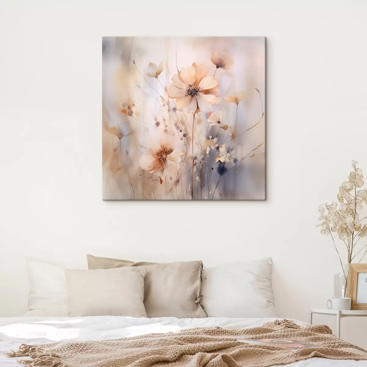 murales de pared Delicadas flores silvestres abstractas s46139