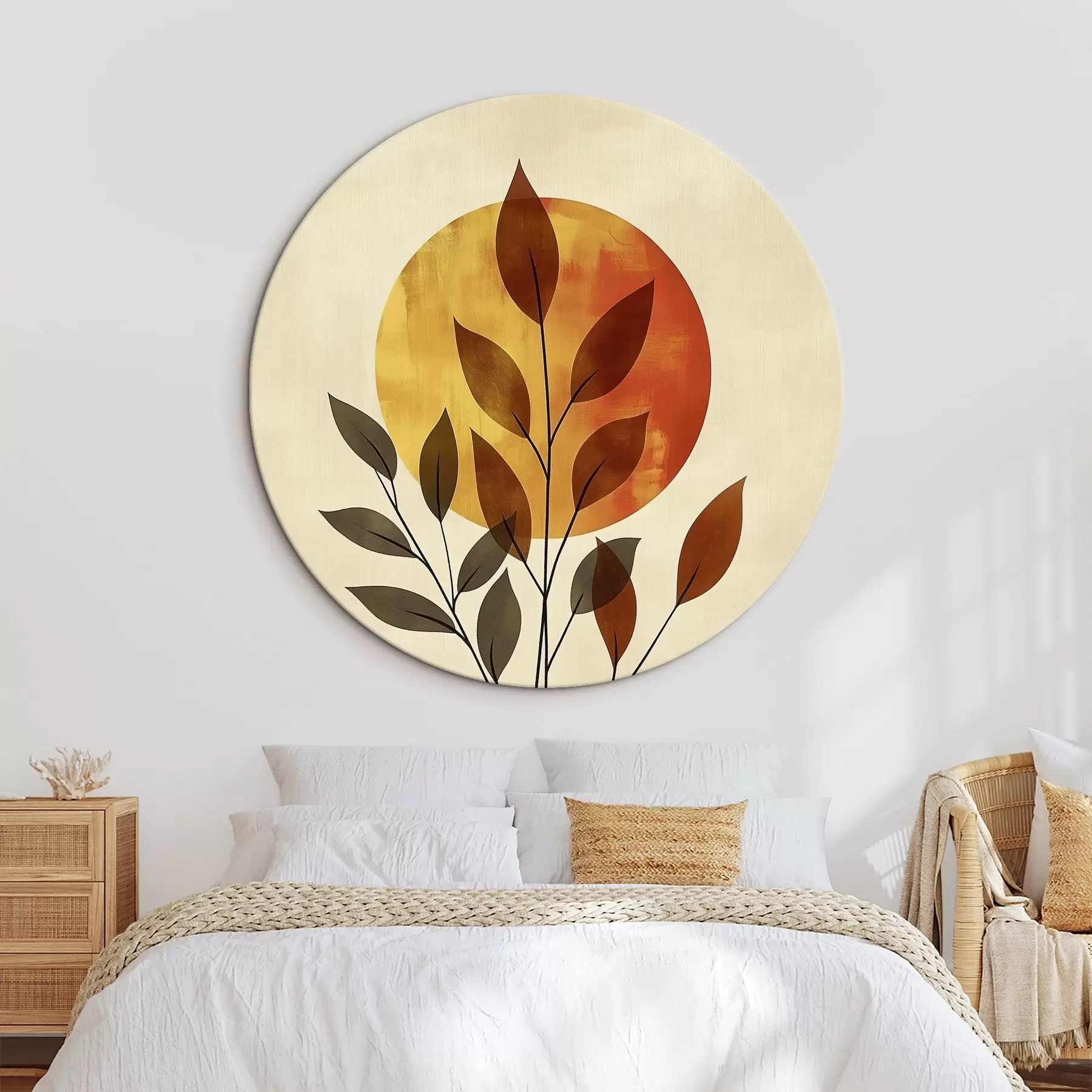 murales de pared Rama con hojas r46132