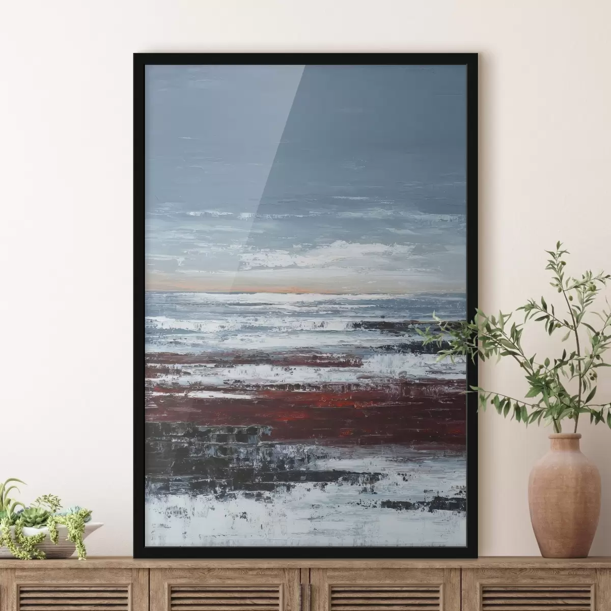 Poster Paisaje marino abstracto f46014