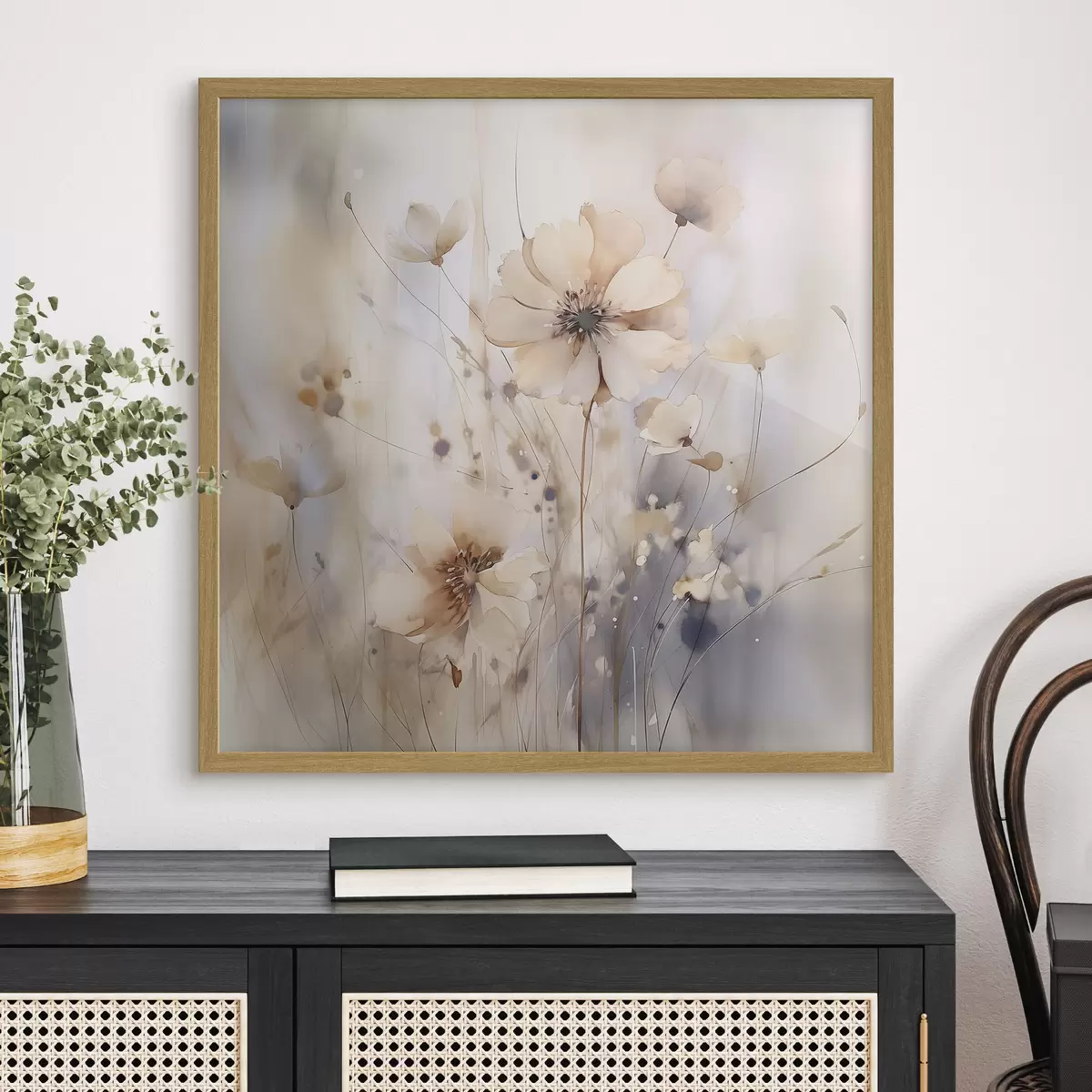 Poster Delicadas flores silvestres abstractas f46139