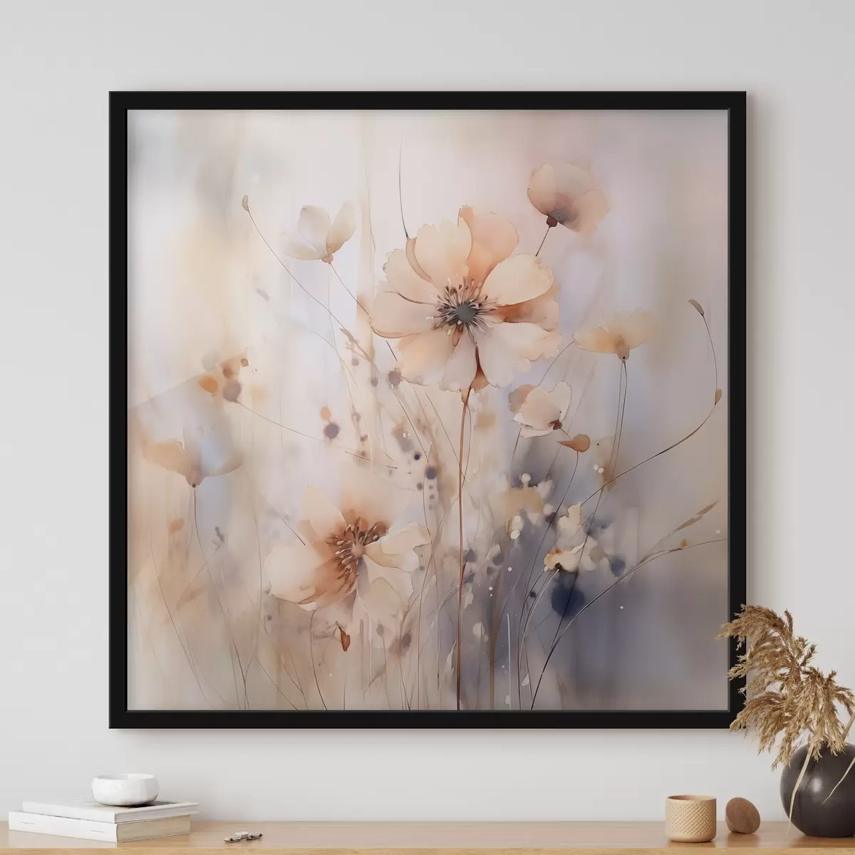 Poster Delicadas flores silvestres abstractas f46139