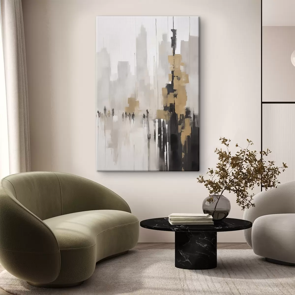 murales de pared Paisaje urbano abstracto s46305