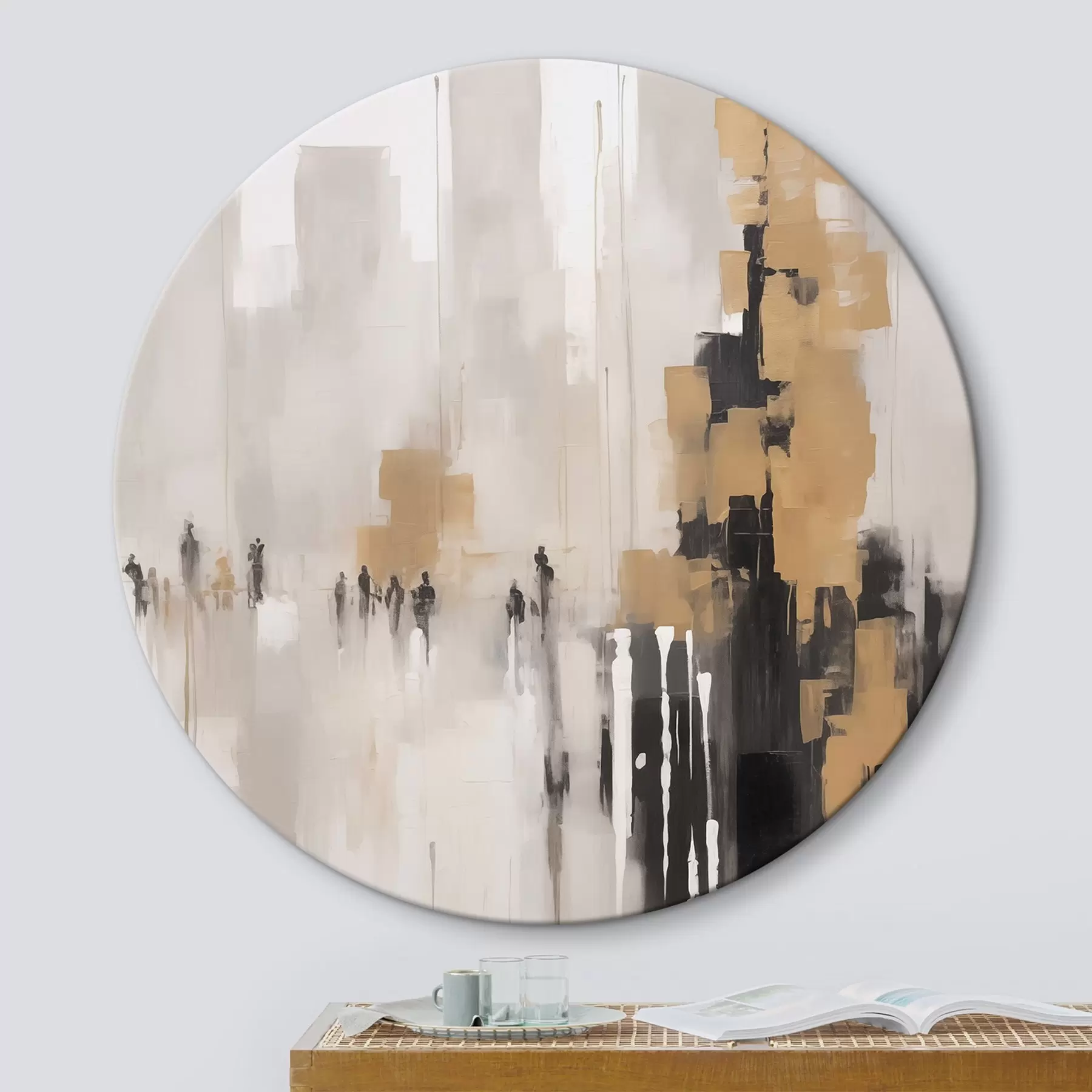 murales de pared Paisaje urbano abstracto r46305