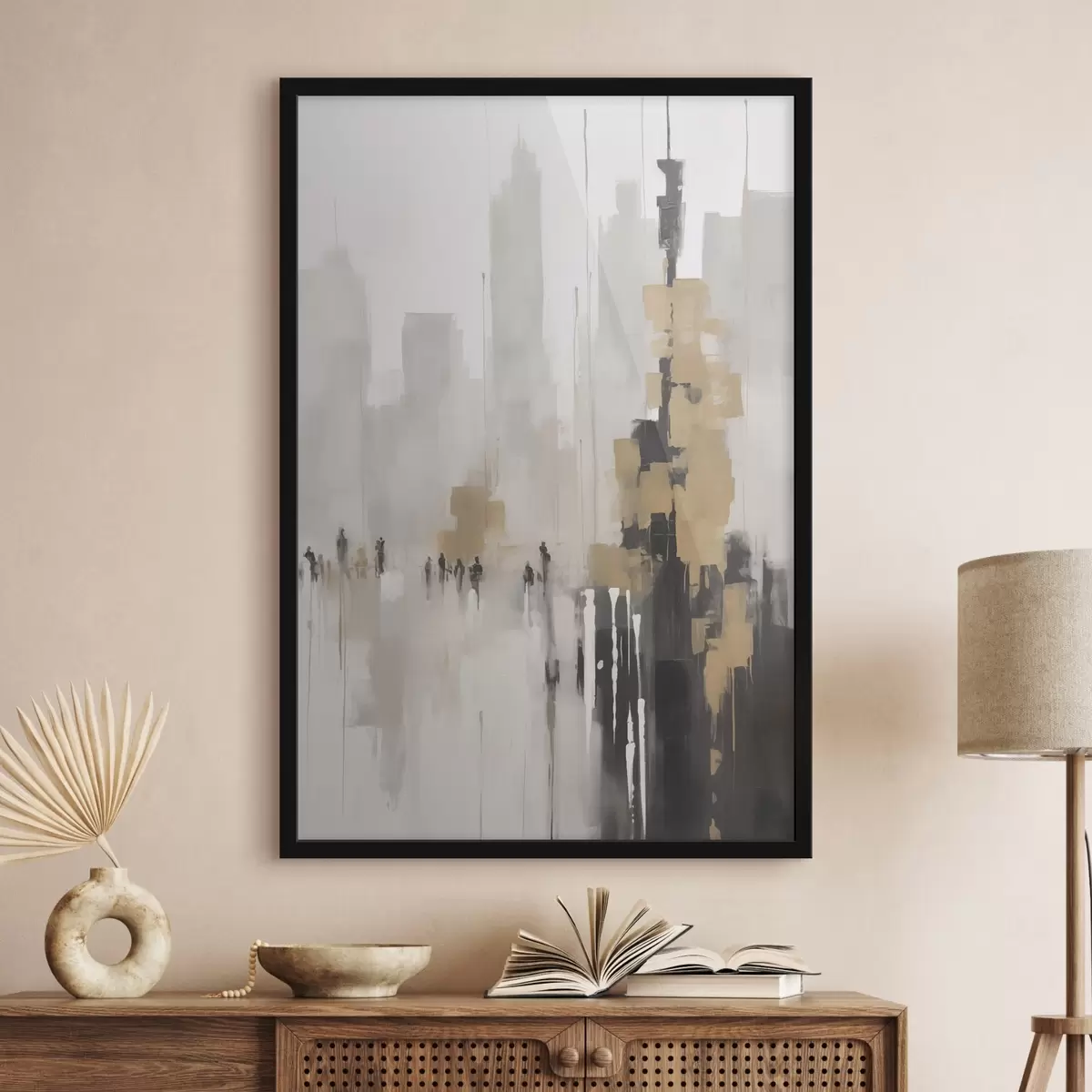 Poster Paisaje urbano abstracto f46305