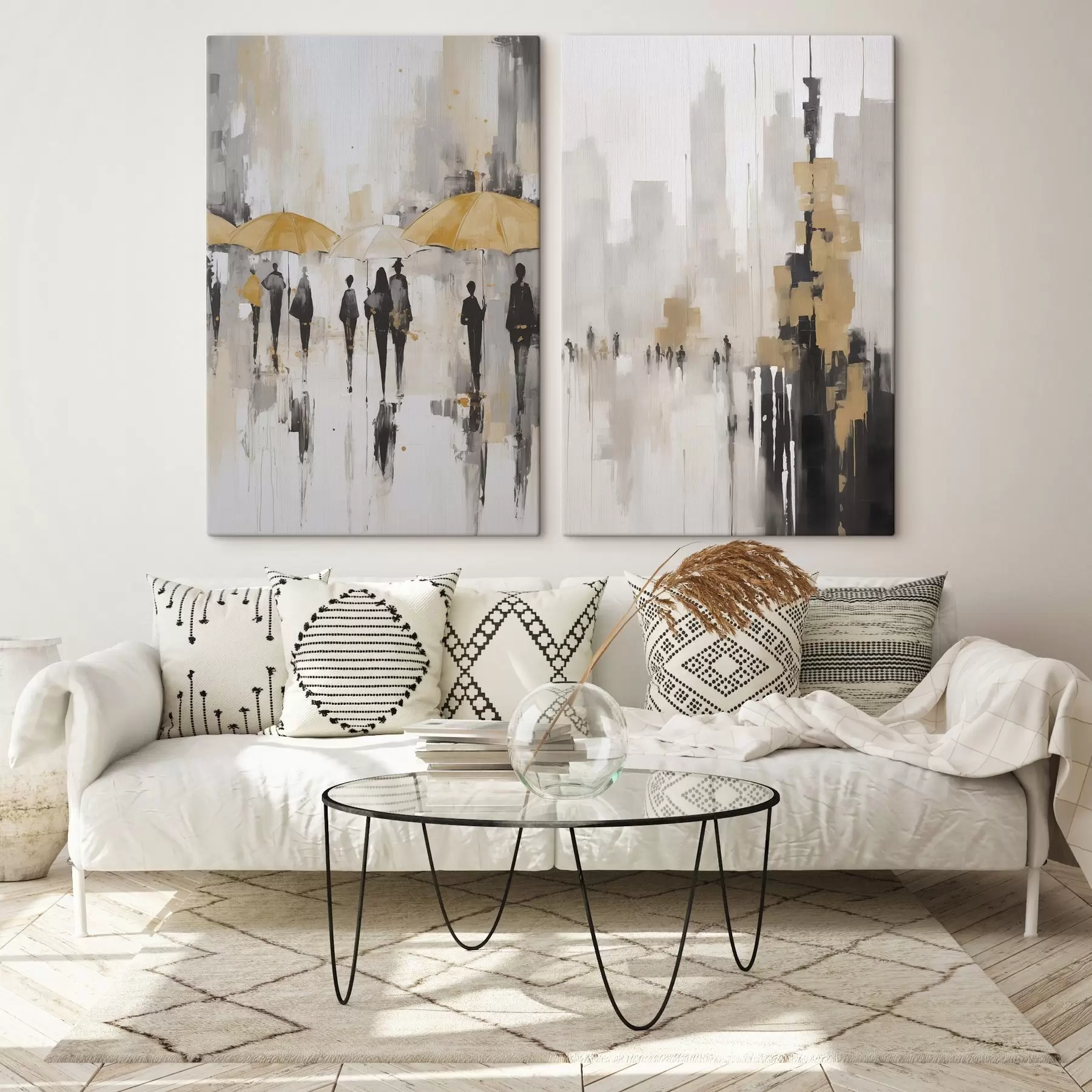 murales de pared Paisaje urbano abstracto m00873