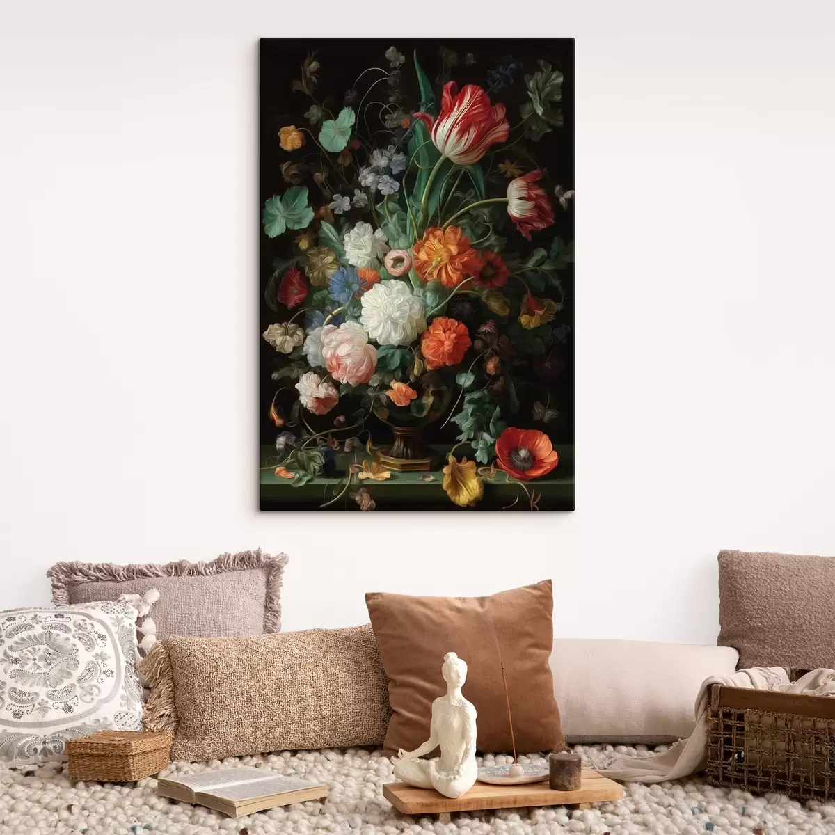 murales de pared Composición floral al estilo de los antiguos bodegones s46145