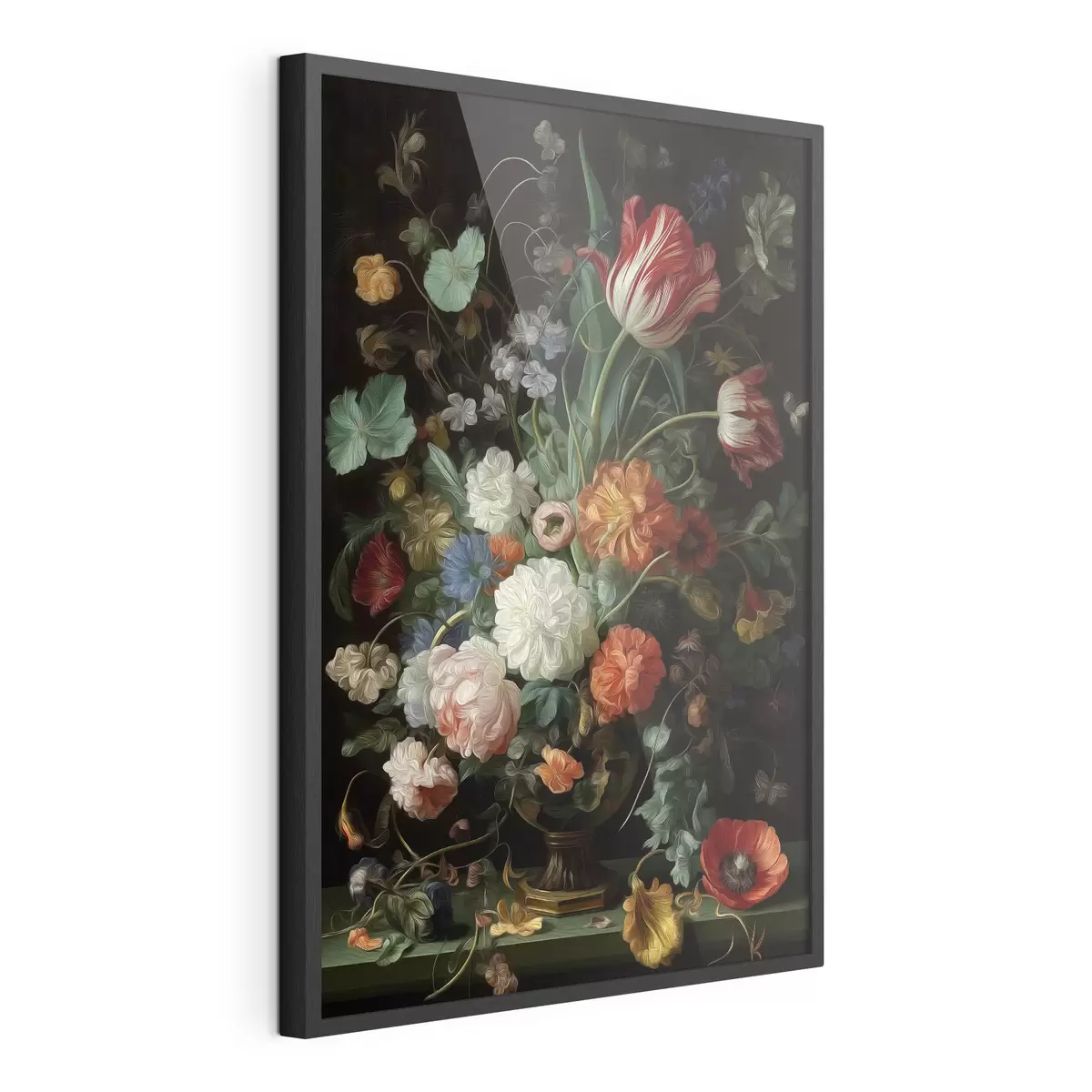 Poster Composición floral al estilo de los antiguos bodegones f46145