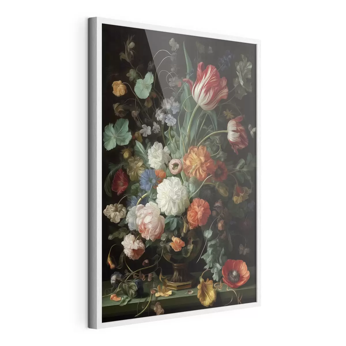Poster Composición floral al estilo de los antiguos bodegones f46145