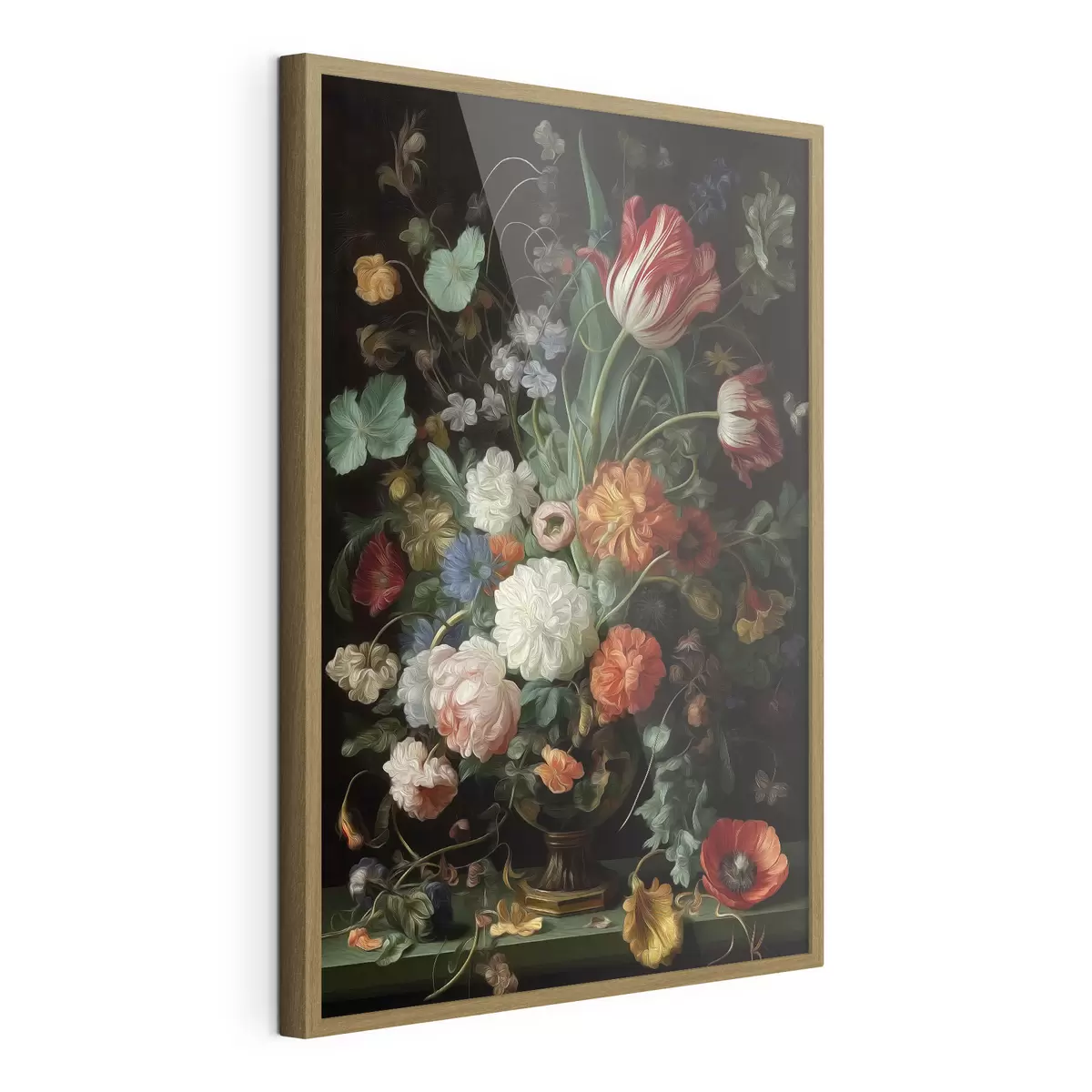 Poster Composición floral al estilo de los antiguos bodegones f46145