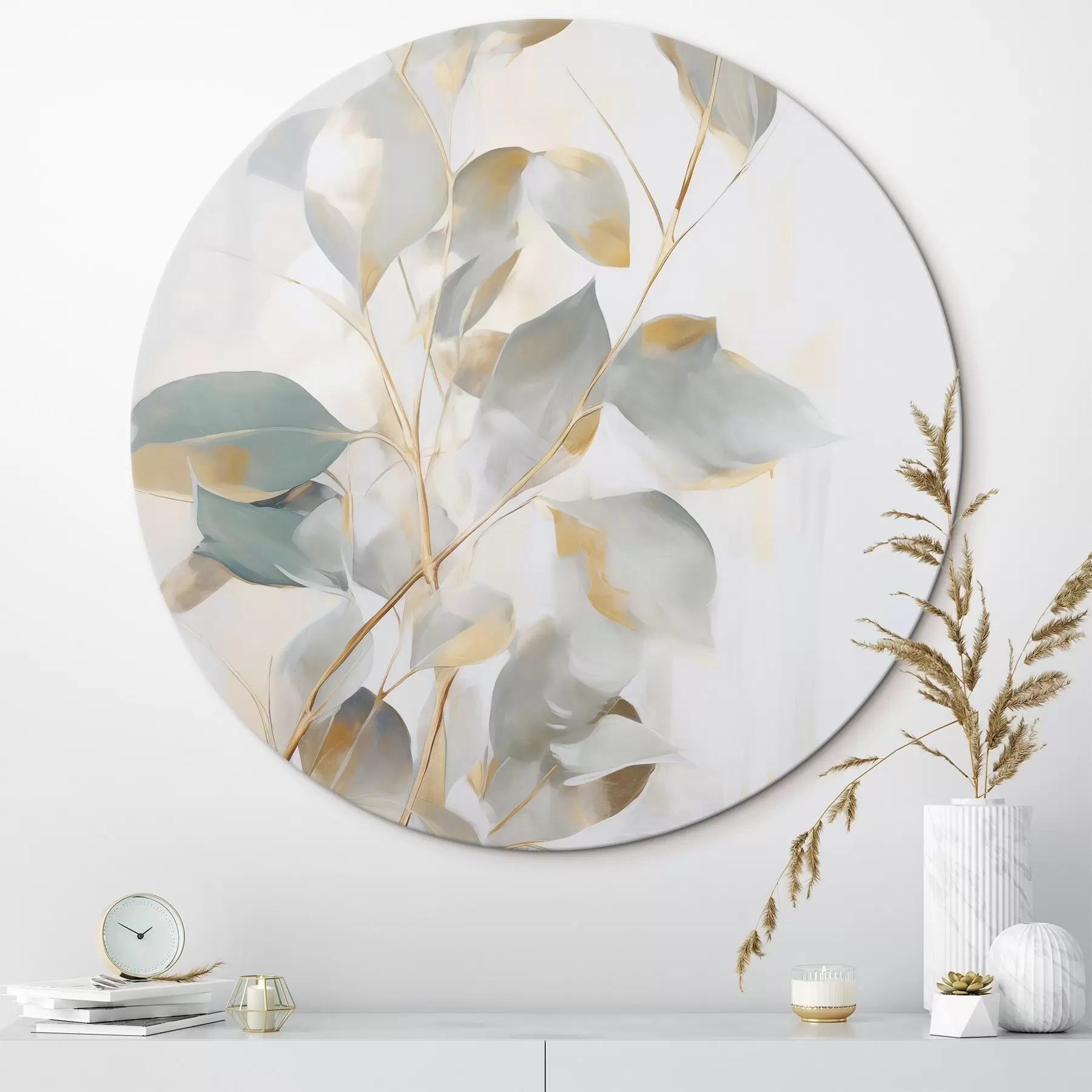 murales de pared Hojas abstractas r46349