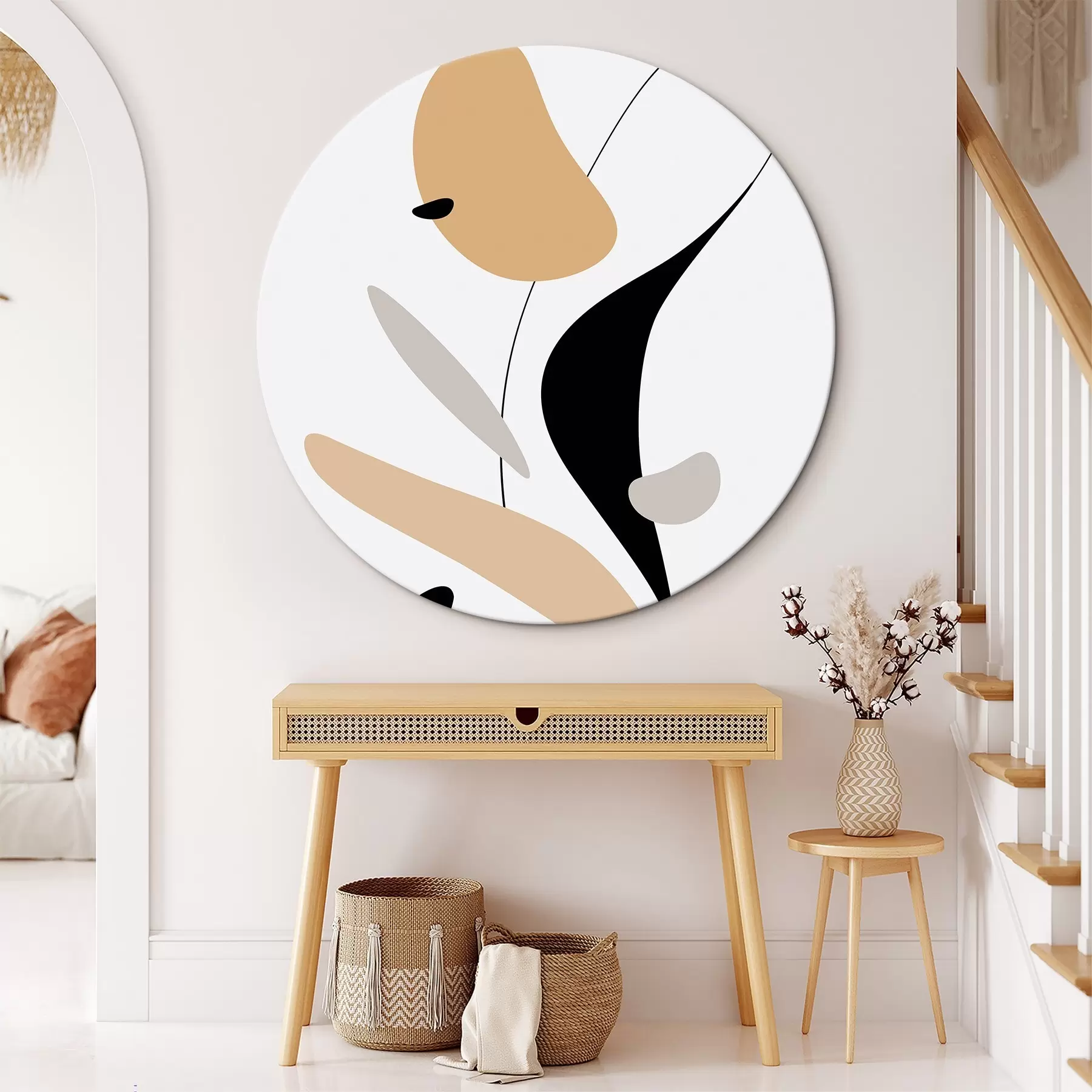 murales de pared Composición abstracta con puntos y líneas r46350