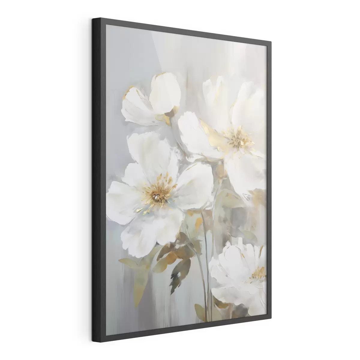 Poster Flores abstractas imitación de pintura f46346