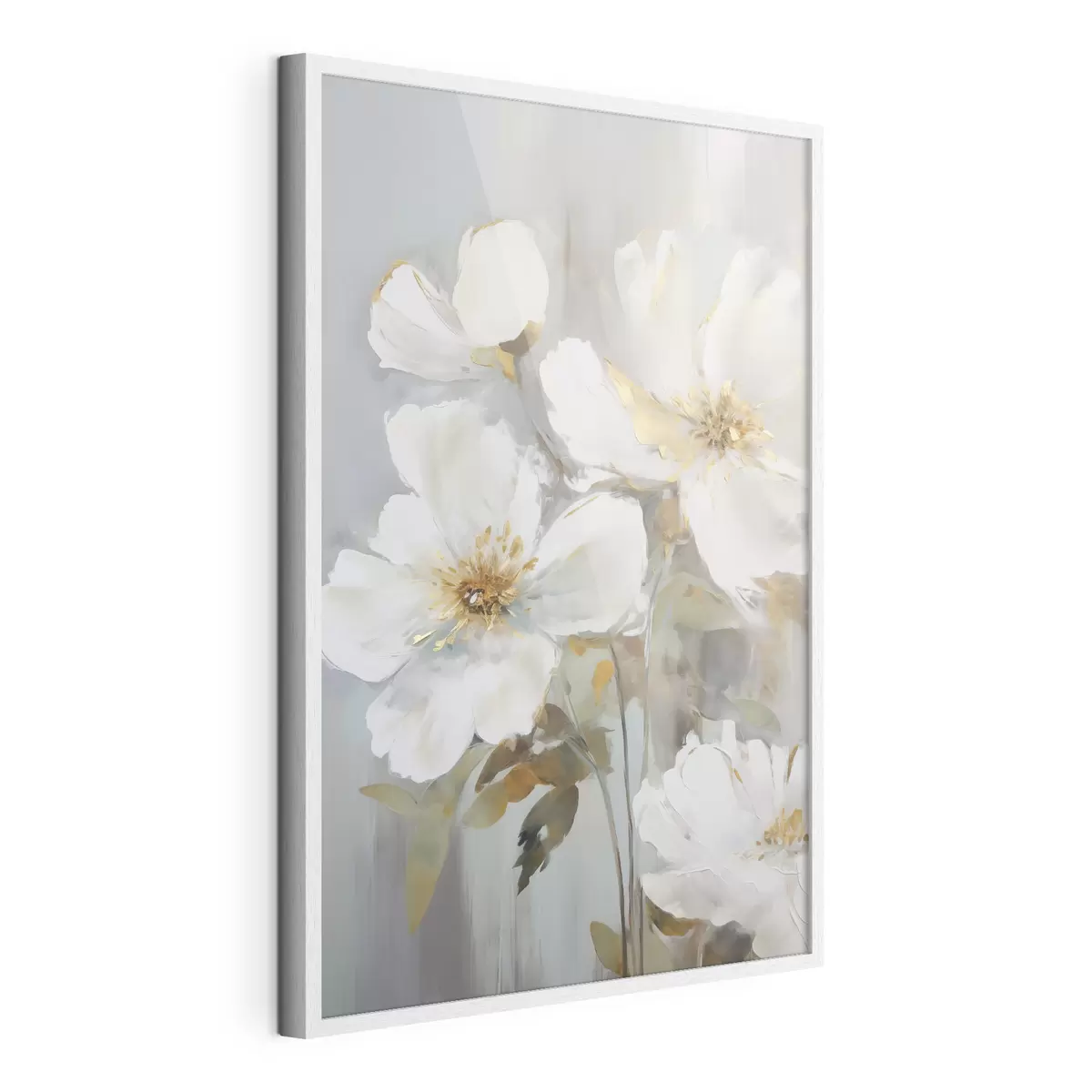 Poster Flores abstractas imitación de pintura f46346