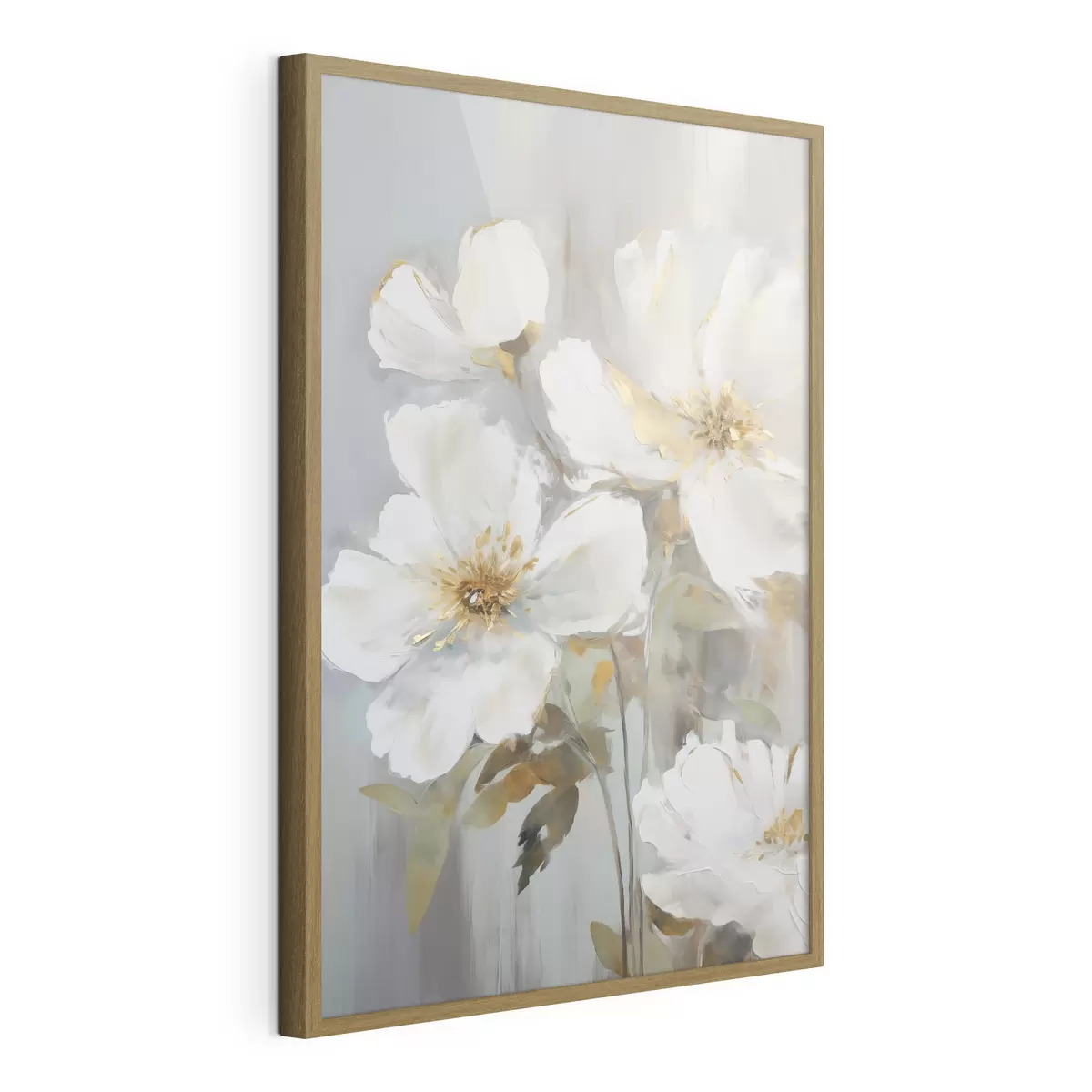 Poster Flores abstractas imitación de pintura f46346