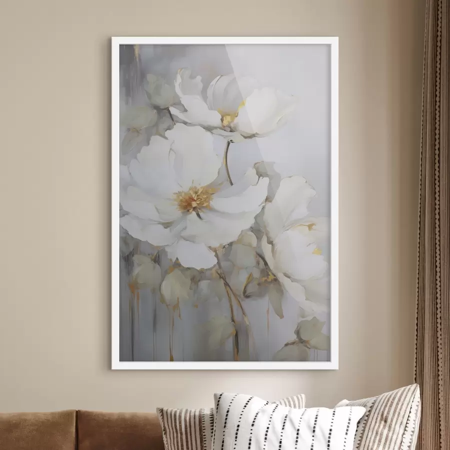 murales de pared flores abstractas f46347