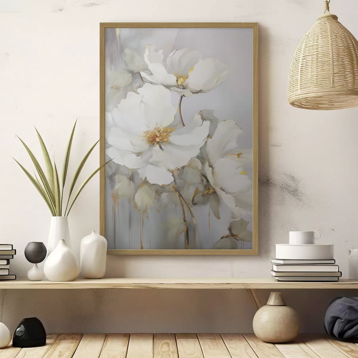 Poster flores abstractas f46347