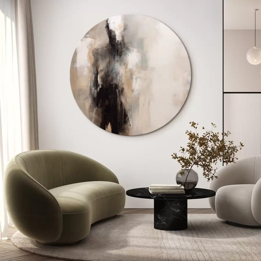 murales de pared Una figura humana abstracta entre las sombras r46360