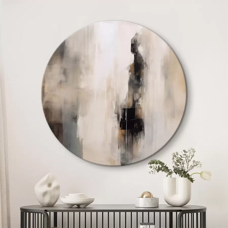 murales de pared Una figura humana abstracta r46361