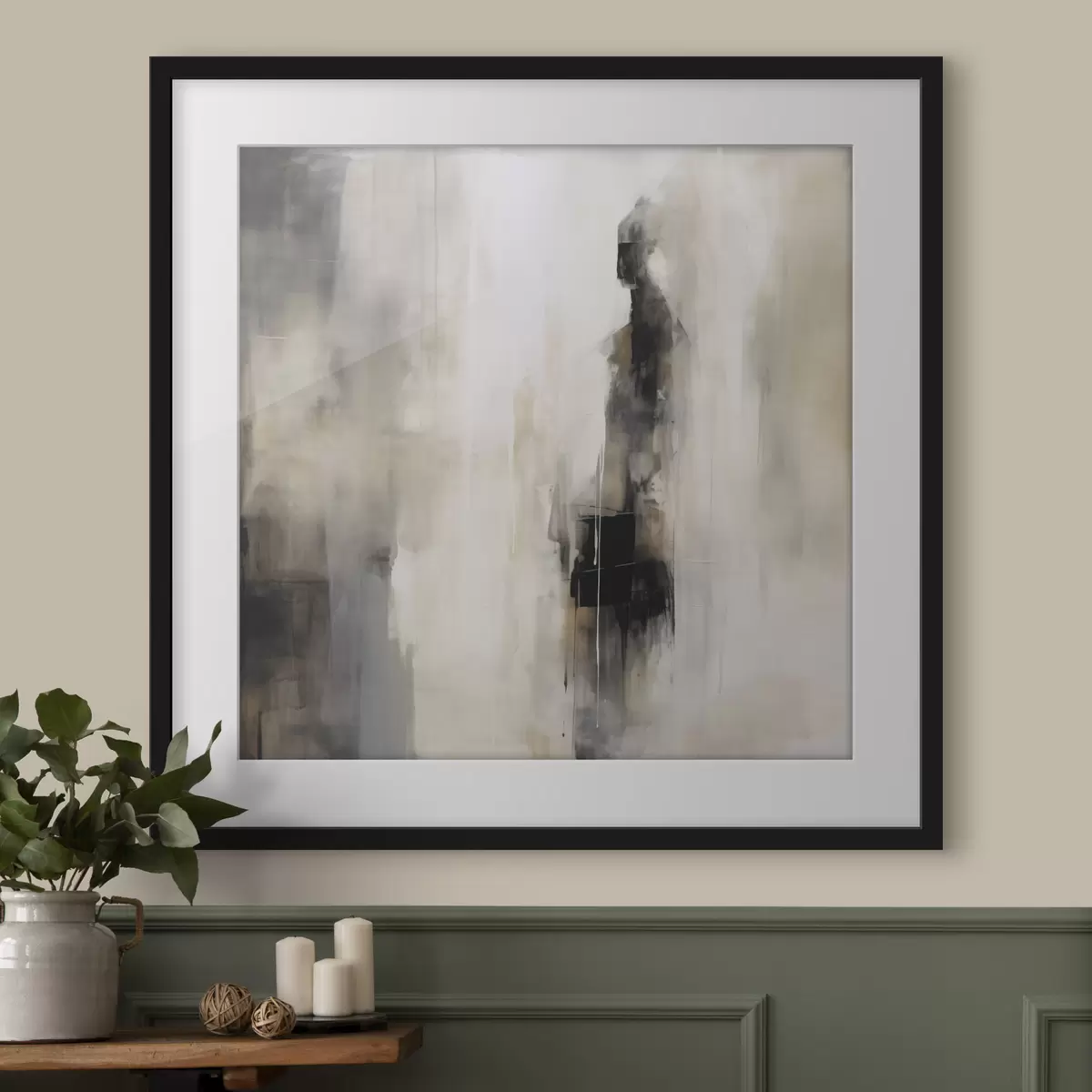 Poster Una figura humana abstracta f46361
