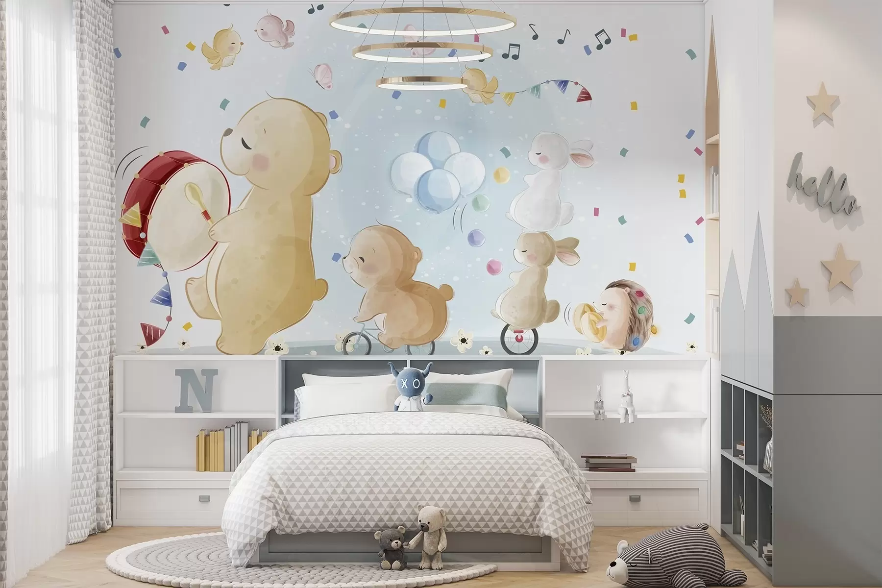 murales de pared Animales de cuento de hadas w04762