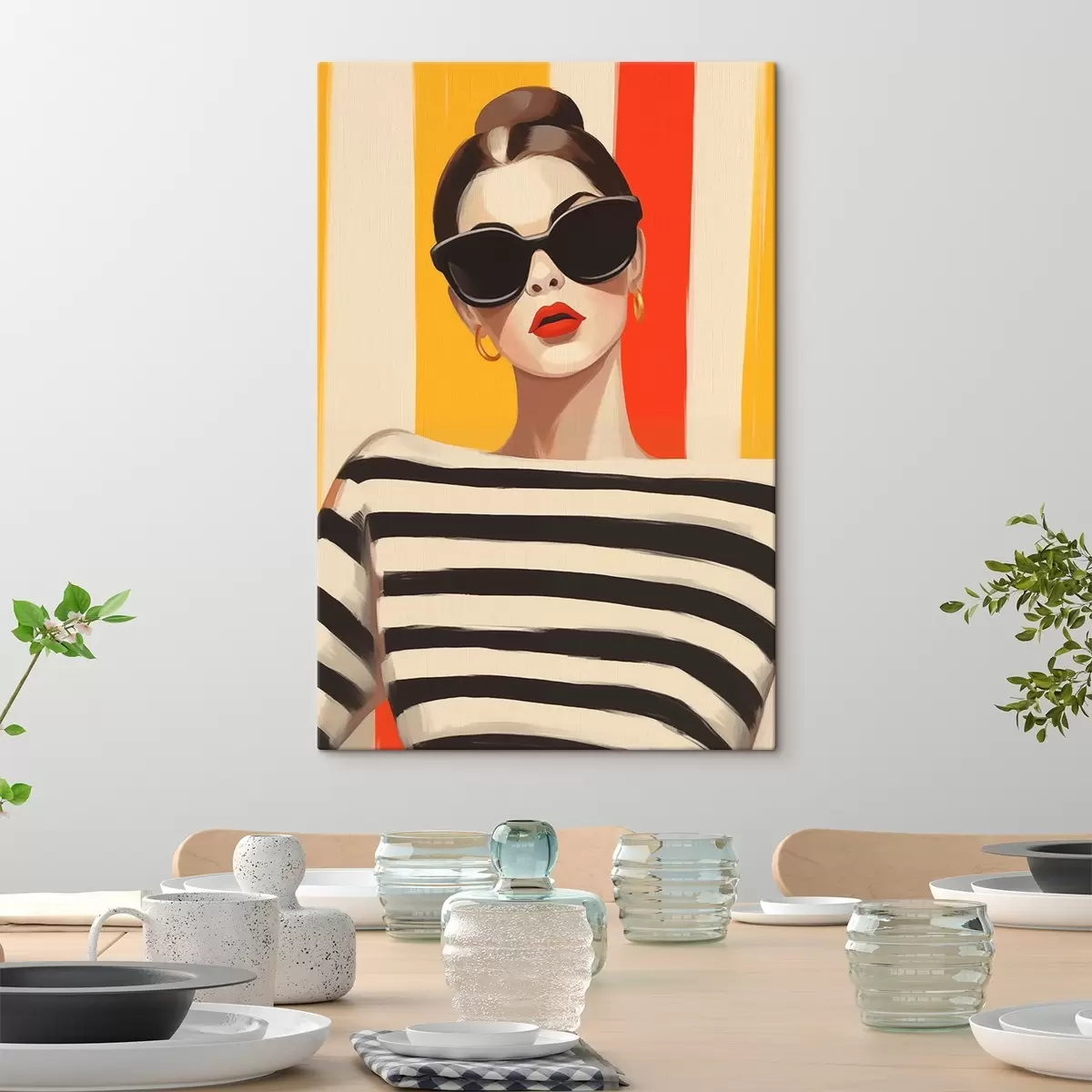 murales de pared Chica a la moda s46418