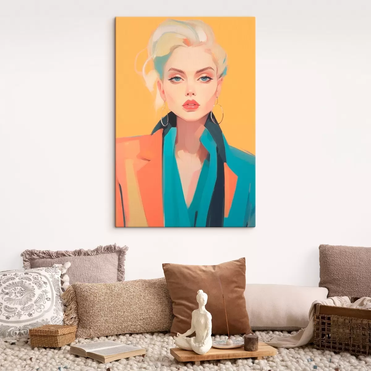 murales de pared Chica con chaqueta s46422