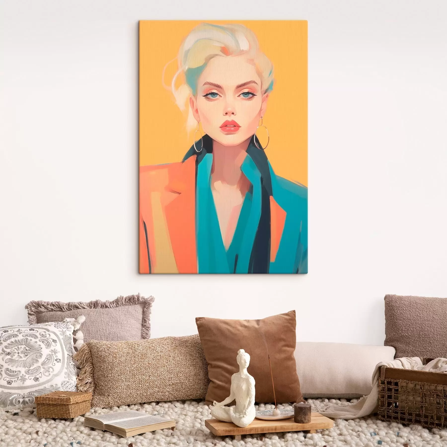 murales de pared Chica con chaqueta s46422