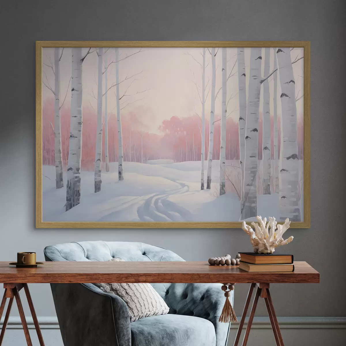 Poster Bosque de abedules f46405