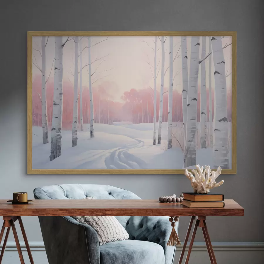murales de pared Bosque de abedules f46405