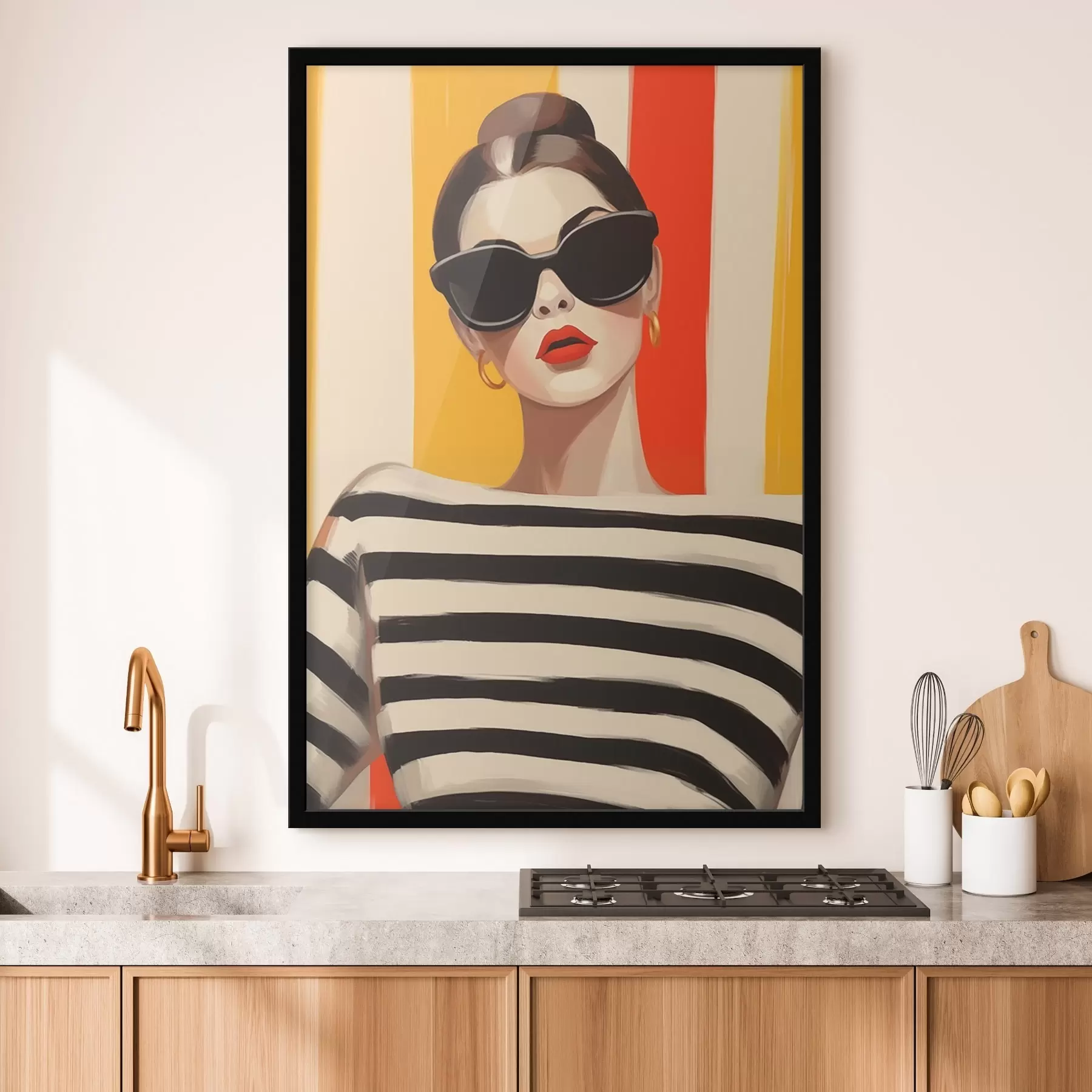 murales de pared Chica a la moda f46418