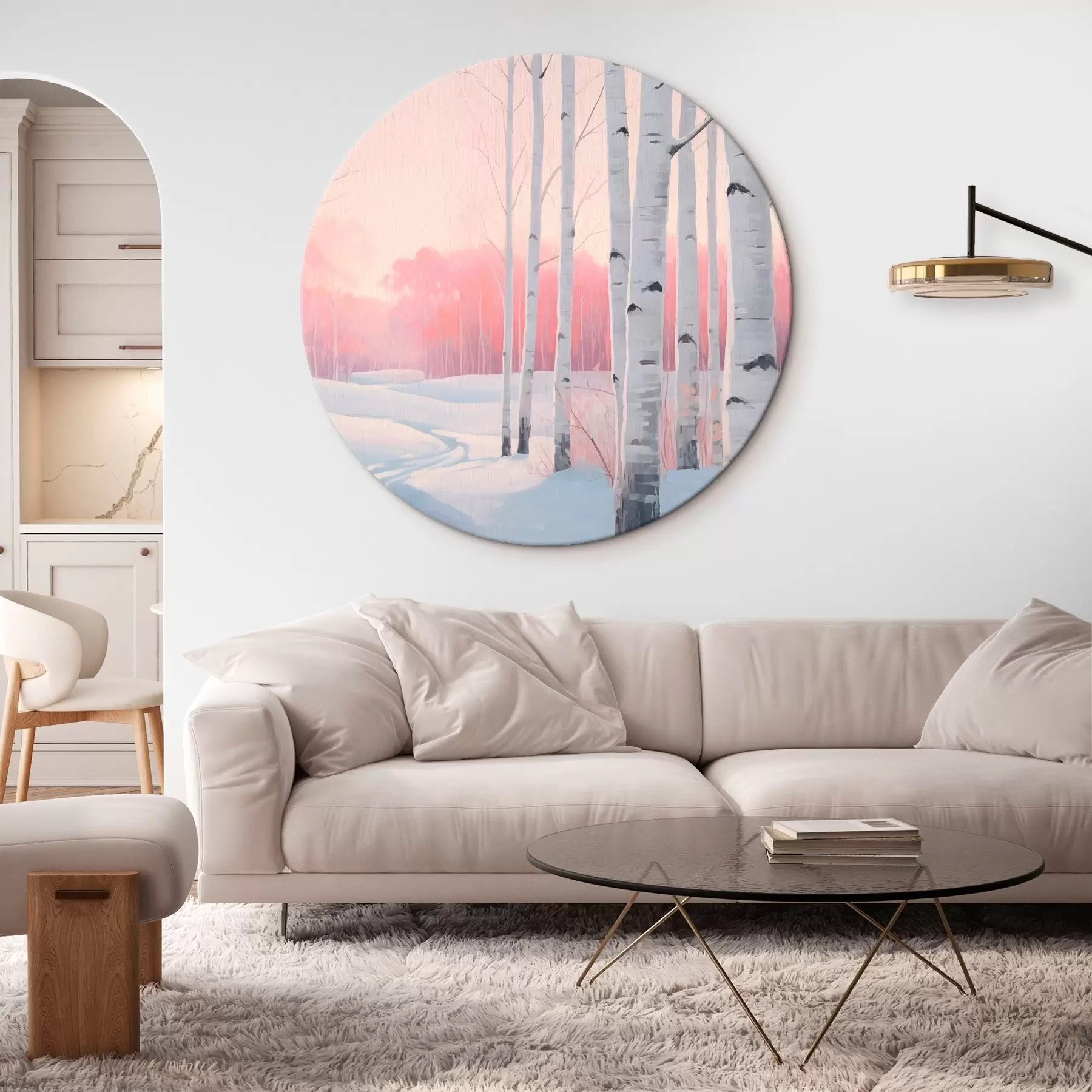 murales de pared Bosque de abedules r46405